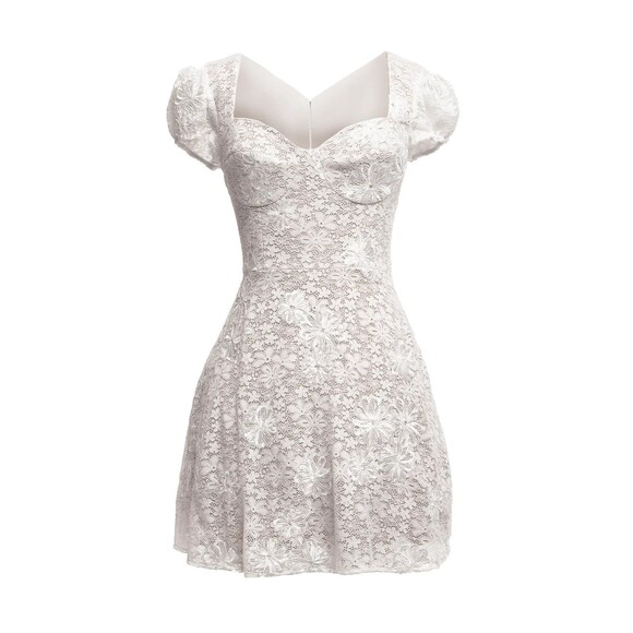 Dress The Population Dresses & Skirts - Dress The Population Marissa Fit & Flare Lace Mini Dress Bridal Cocktail Size XS